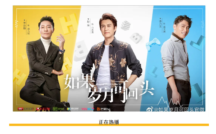 電視劇《如果歲月可回頭》正在熱播 電視劇《如果歲月可回頭》正在熱播